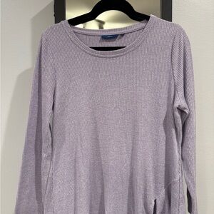 Lavender Knotted Long Sleeve Top